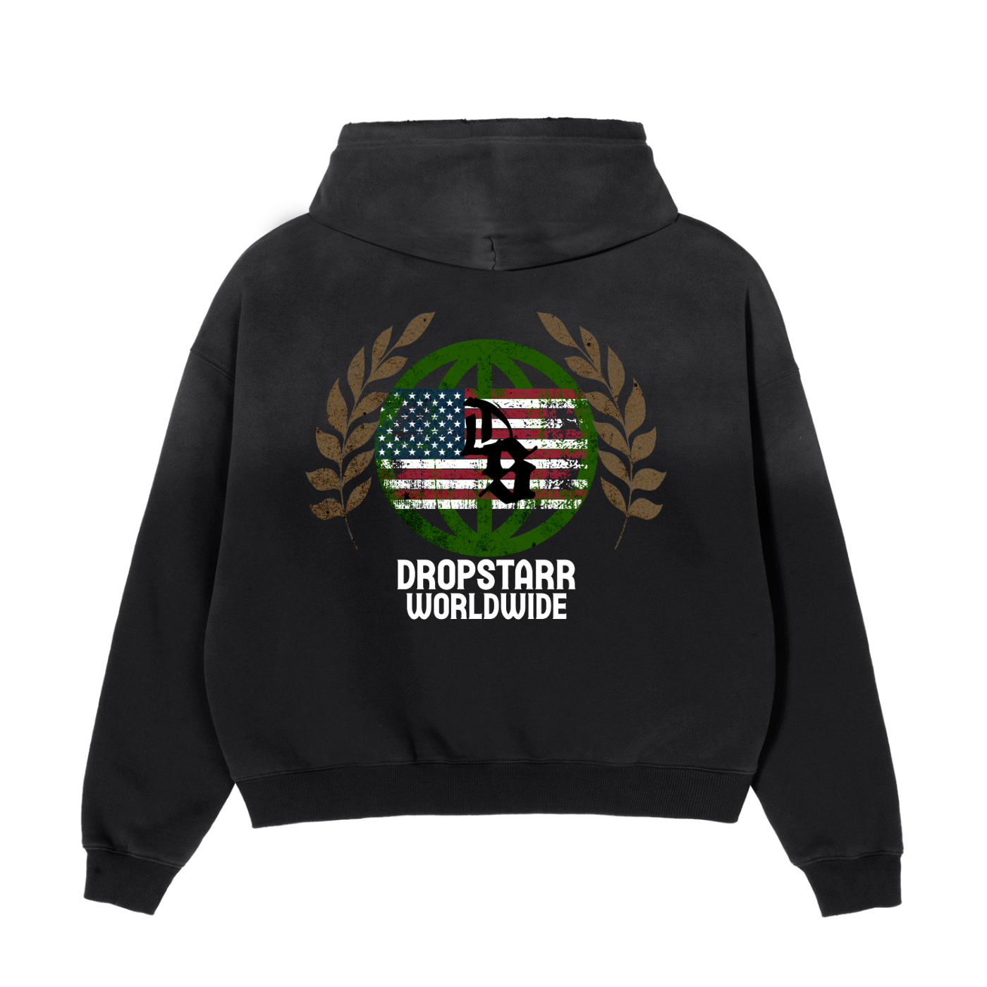 Frayed Sunfade Boxy Fleece Hoodie