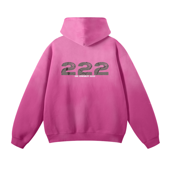 Dropstar 222 Streetwear Unisex Monkey Washed Dyed Fleece Hoodie