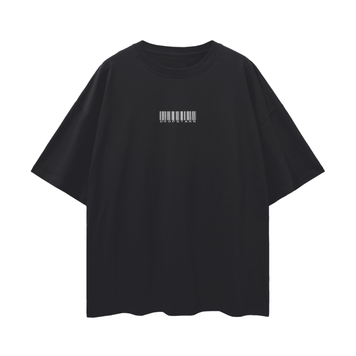 Dropstarr barcode Oversize Deep Drop Shoulder Tee - 190 GSM